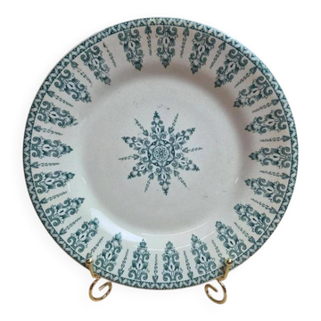 Deep plate Terre de fer Gien model Annam antique