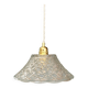 Vintage molded glass lampshade pendant light - tableware collection -