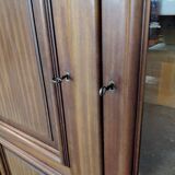 Bookcase 3 doors mahogany type