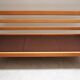 Scandinavian 3-seater canapé in natural wood and CFC fabric Silkeborg Denmark