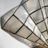 Mother-of-pearl fan sconce