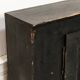 Antique primitive black wood furniture, beautiful original patina from the late 19th century.