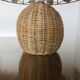 Pair of rattan lamps, 1980s