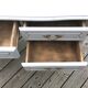 Vintage wood and brass desk