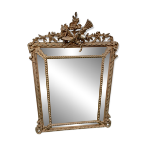miroir dore ancien a - napoleon iii