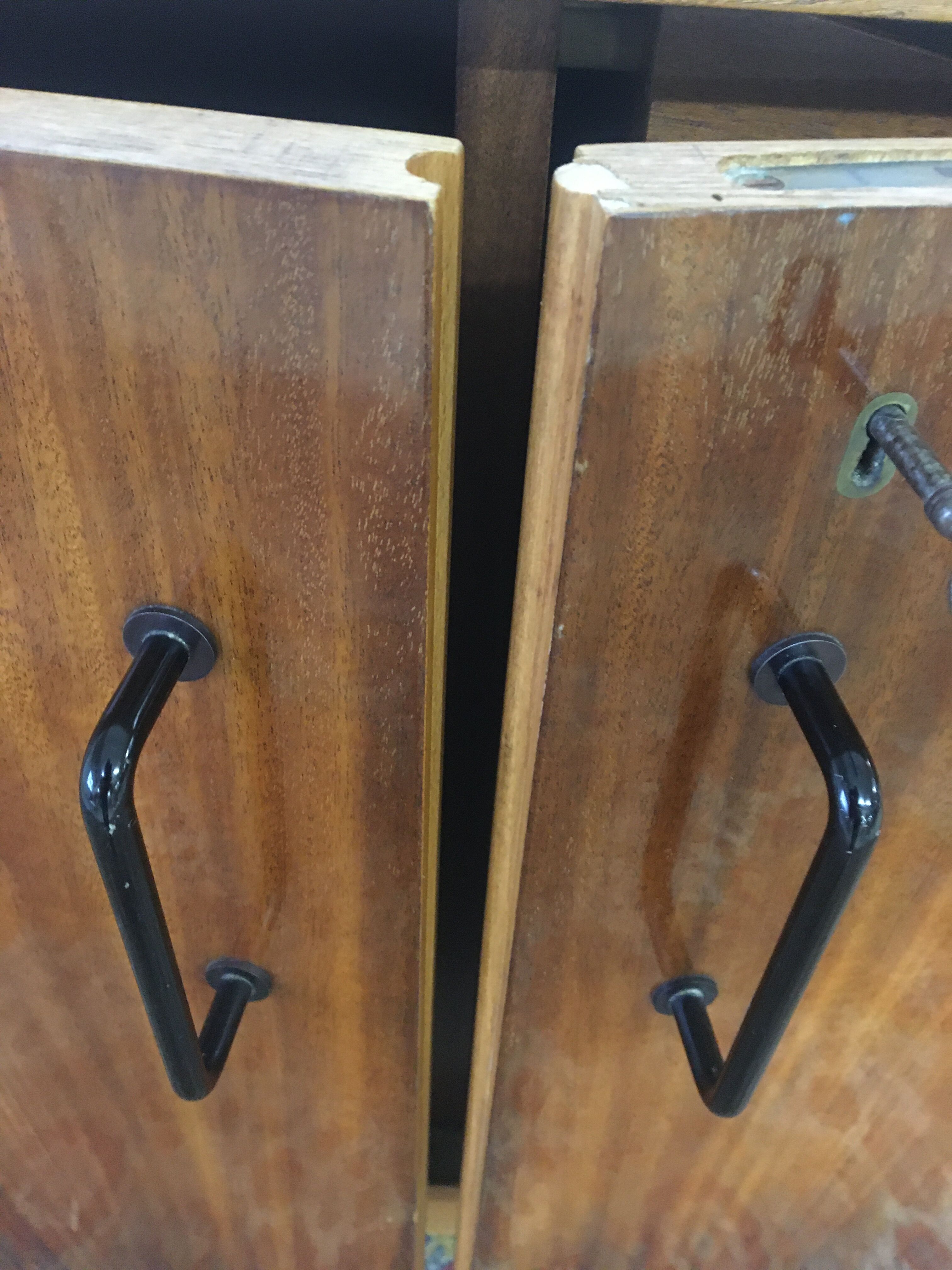 Light wood and rosewood buffet 60s