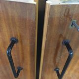 Buffet en bois clair et palissandre années 60