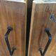 Buffet en bois clair et palissandre années 60
