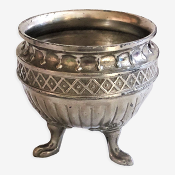 Ancien saleron métal argenté style Empire