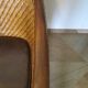 Fauteuil Style Colonial-Rotin tressé-Vintage-coussin simili cuir
