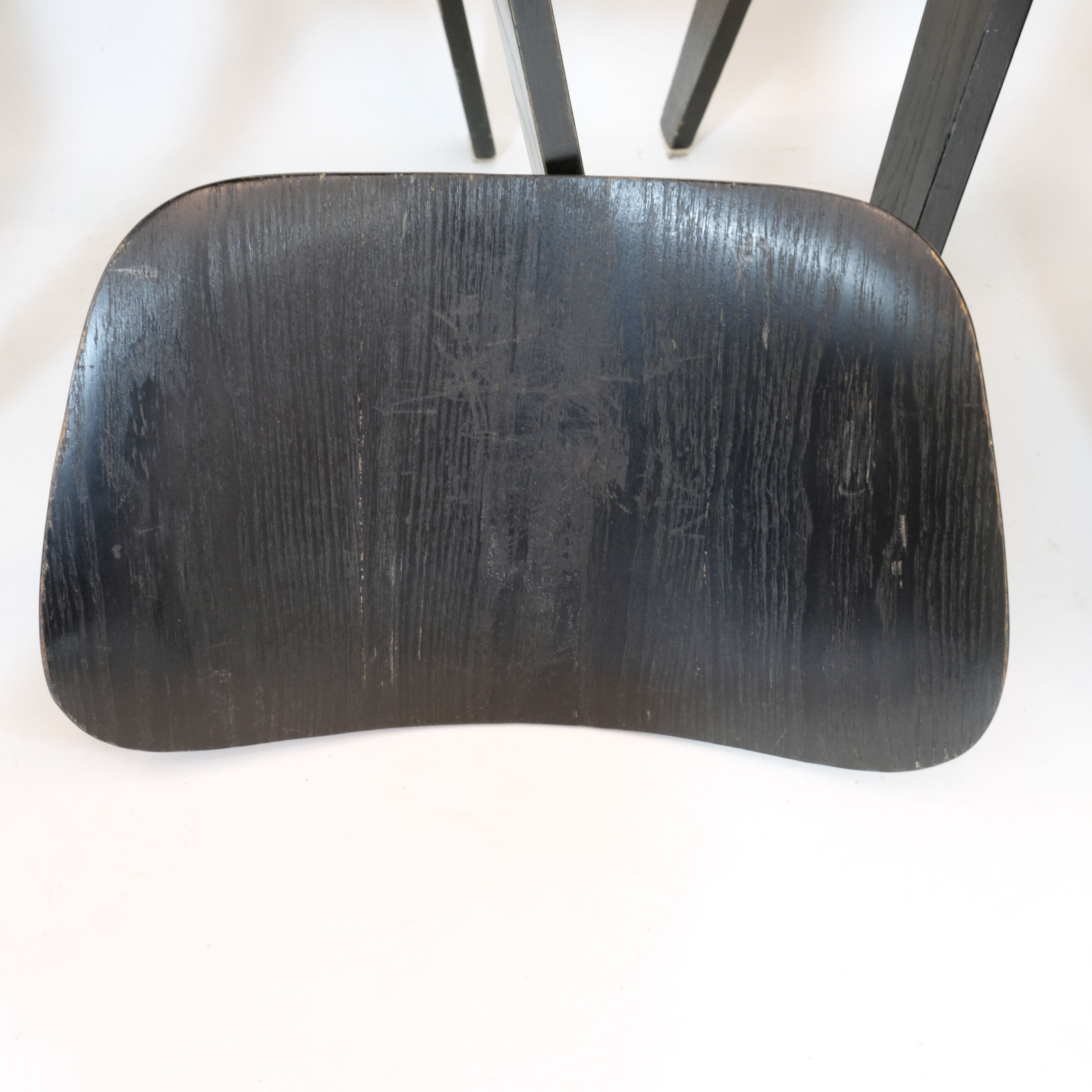 Ensemble de 4 chaises DCW par Charles & Ray Eames édition Hermann Miller USA