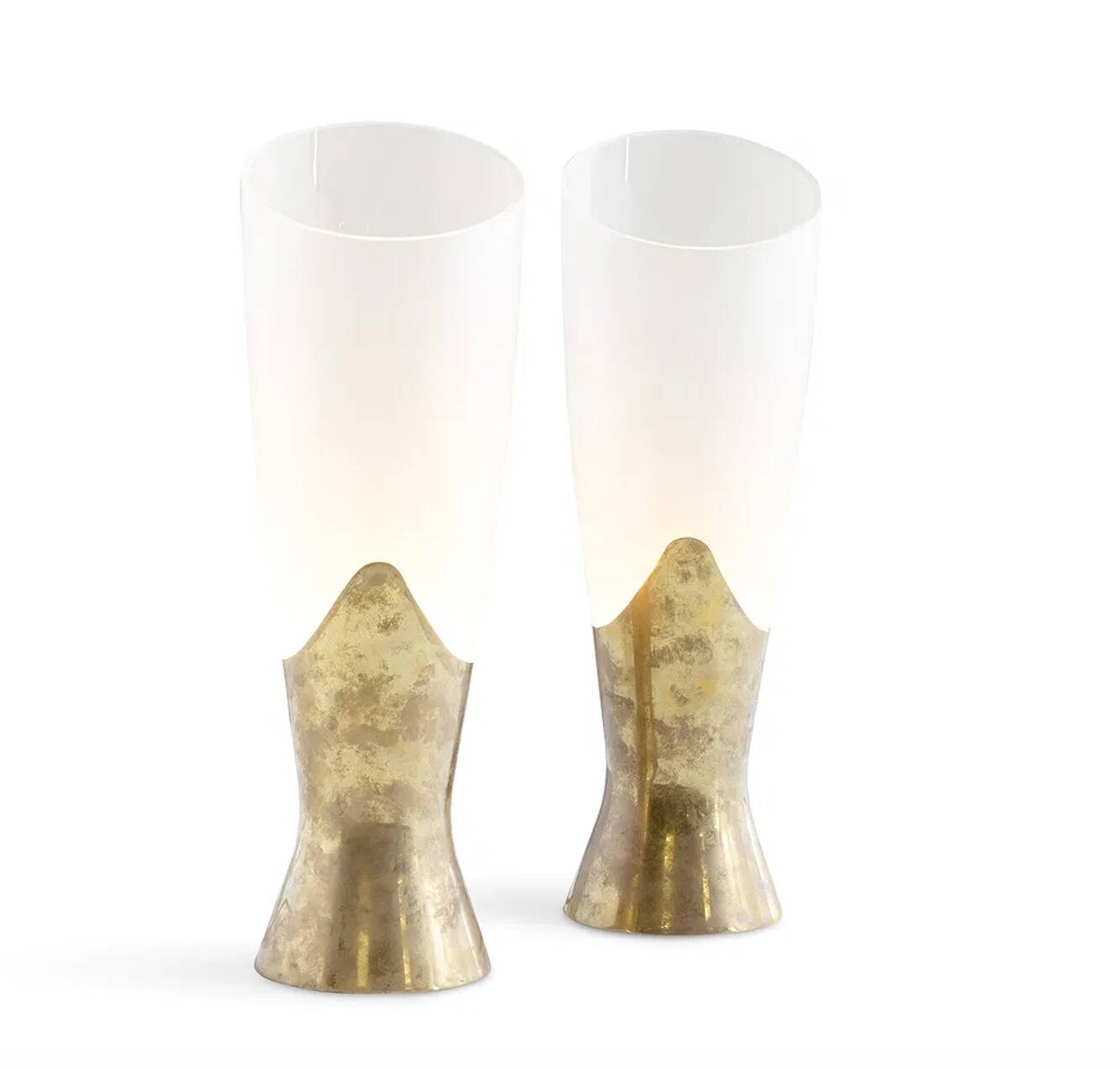 Max ingrand pair of table lamps produced by fontana arte