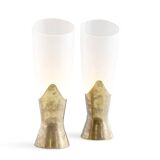 Max ingrand pair of table lamps produced by fontana arte