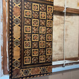 Ancient backgammon in marquetry