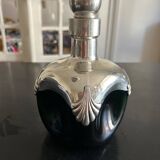 1970s chrome and glass carafe