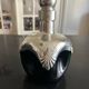 1970s chrome and glass carafe