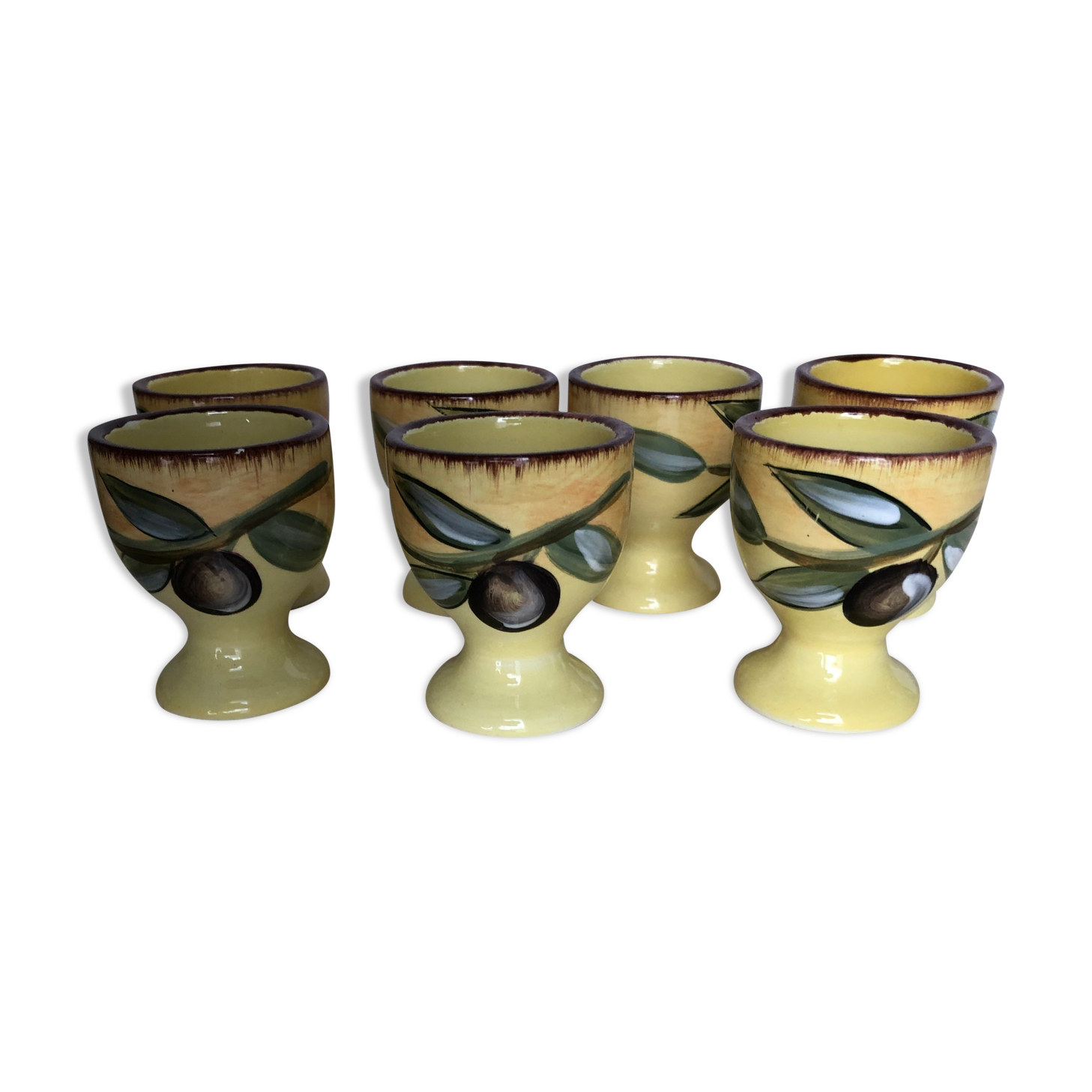 Set of 7 ceramic cockroaches