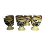 Set of 7 ceramic cockroaches