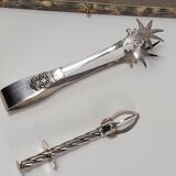 Set of dessert cutlery + 2 sugar tongs