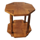 Art deco style serving table in walnut veneer