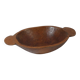 Vintage wooden fruit bowl hand-carved.