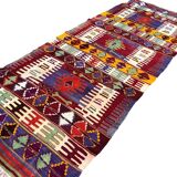 Geometric Handwoven Neutral Kilim Runner