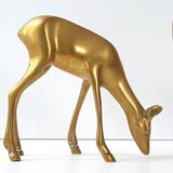 Golden brass deer & DOE 1970