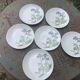 6 assiettes plates motif herbier en porcelaine winterling bavaria