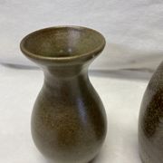 Set of 2 artisanal sandstone vases
