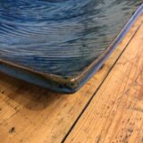 Empty blue ceramic pocket