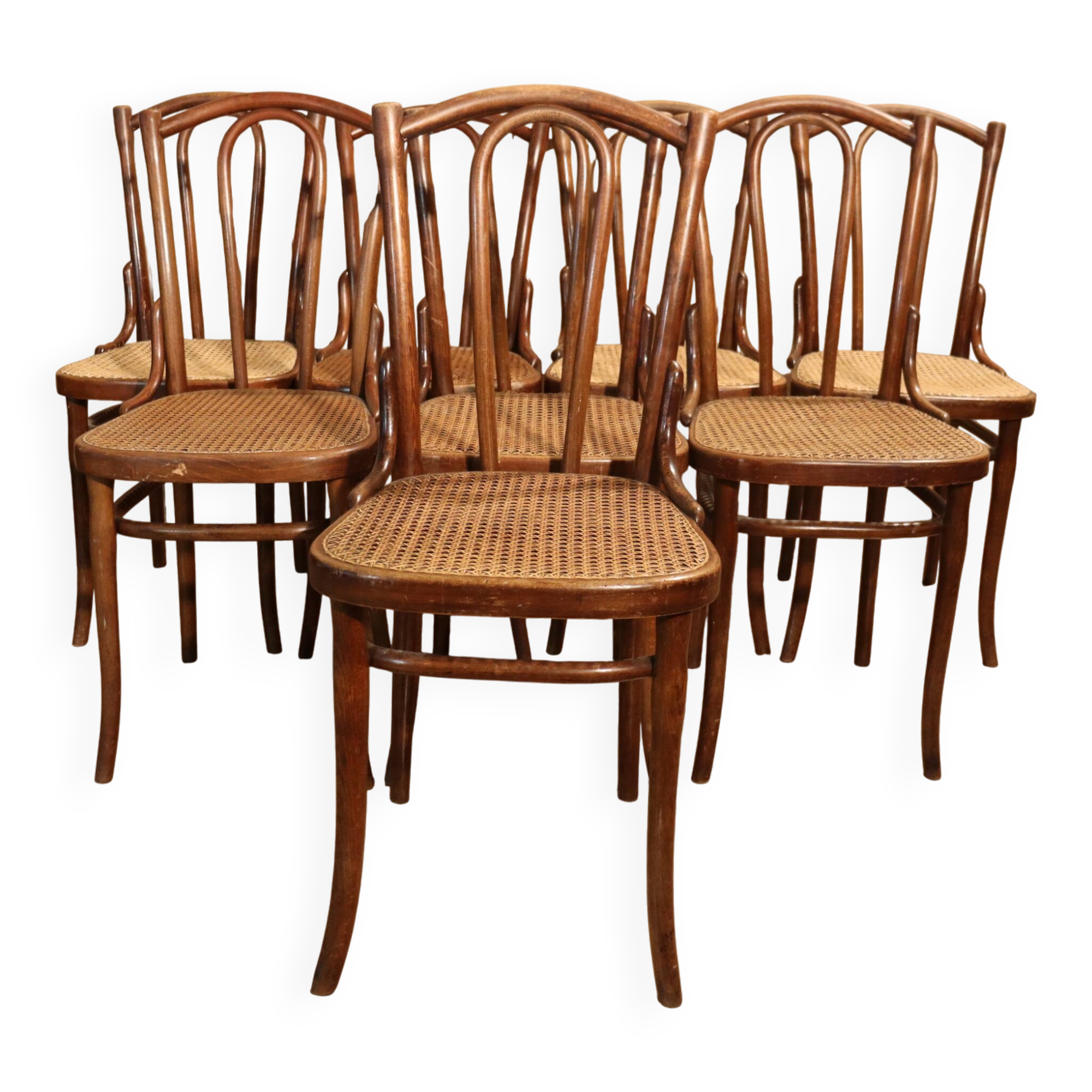 Thonet Series x8 bistro chairs no. 56