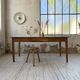 Cherry farmhouse table with spindle legs, 1950s