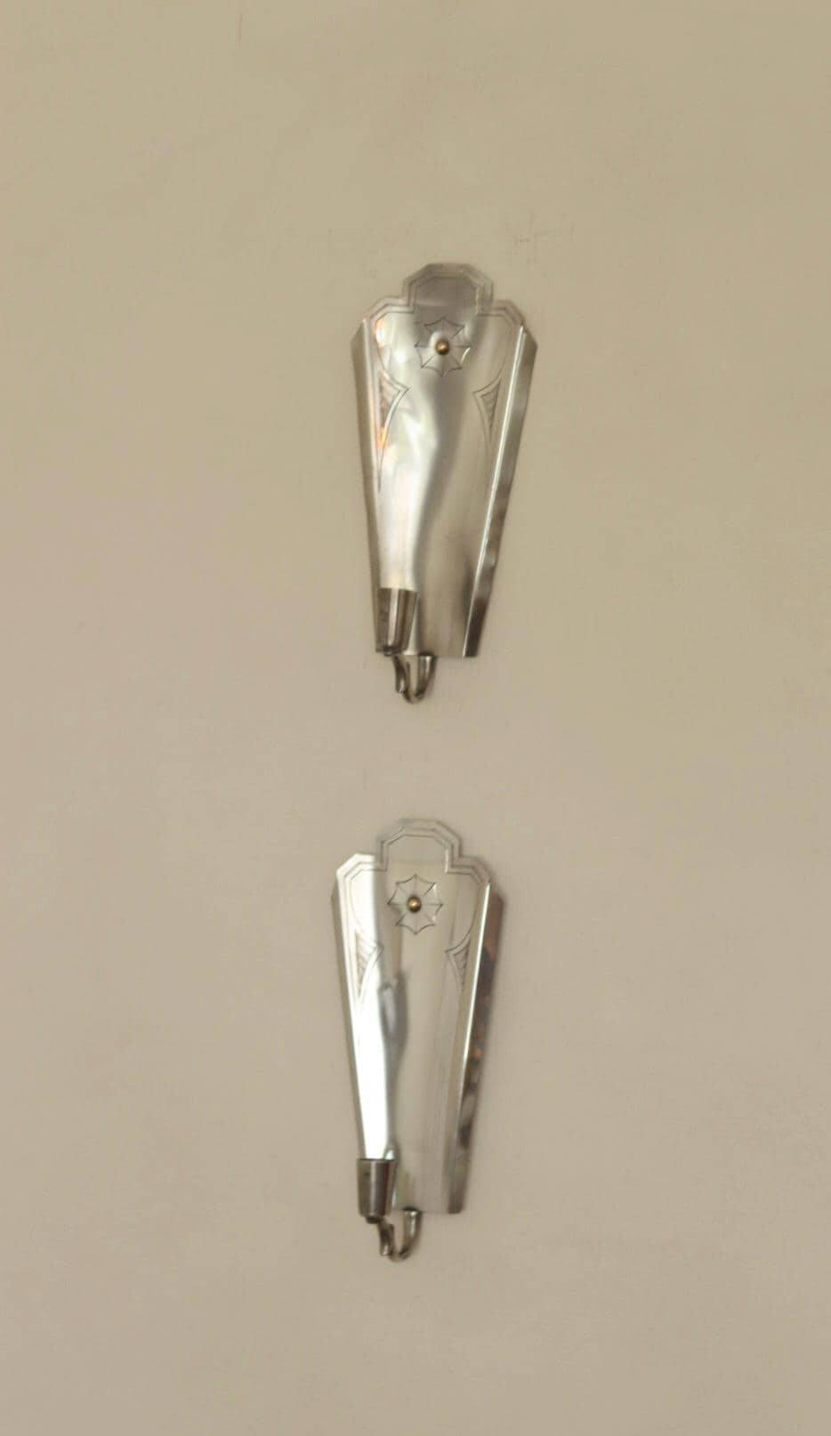 Swedish Grace Tin Wall Sconces by Svenskt Tenn