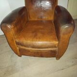 Leather club chair