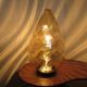 Murano glass "egg" lamp amber golden 60 70 years
