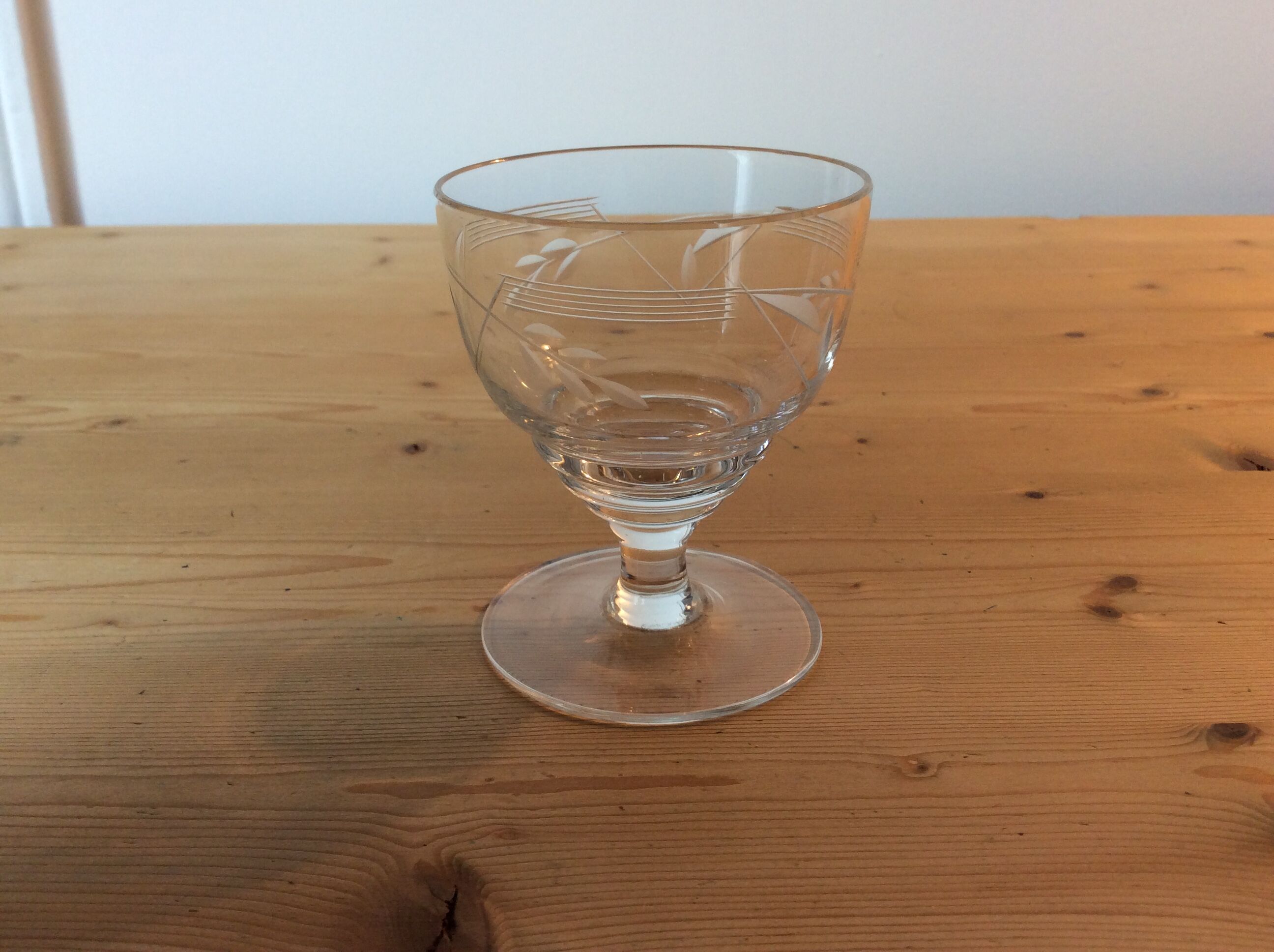 9 ancient crystal glasses