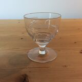 9 verres en cristal anciens
