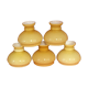 Lot de 5 globe de lampe opaline vintage