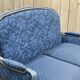 Louis XV style sofa from the 70s in beech, feather seat cushions