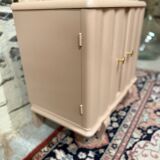 Beautiful pastel pink art deco bedside table