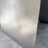 Handcrafted metal coffee table from the 1970s