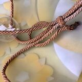 VINTAGE CHANDELIER/SUSPENSION 1940 YELLOW FLOWERS