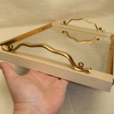 Old art deco mirror serving tray