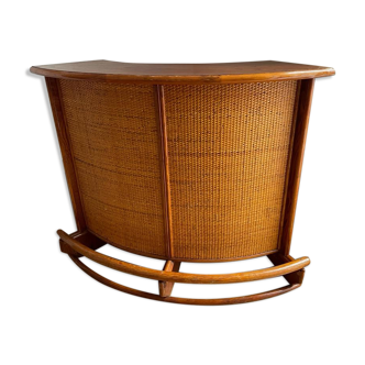 Vintage rattan bar