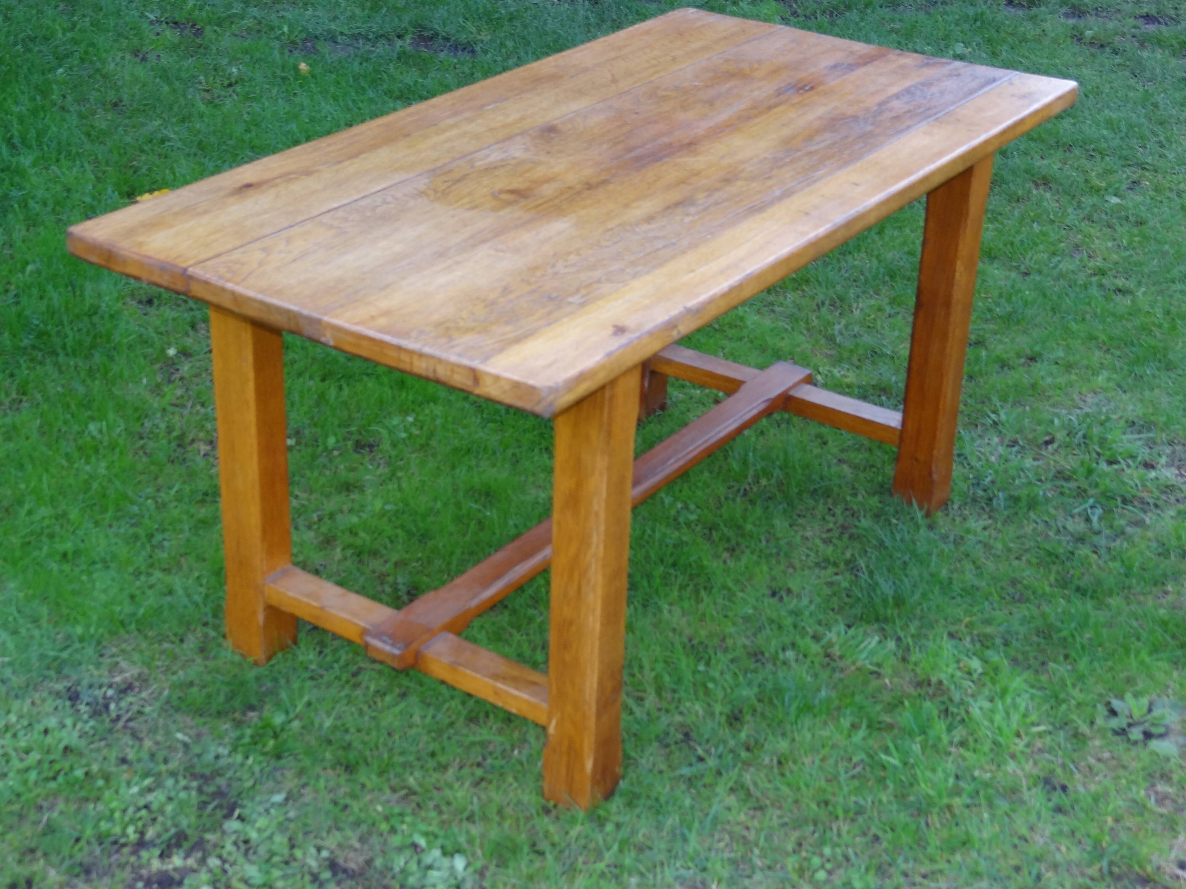 1950 oak farm table