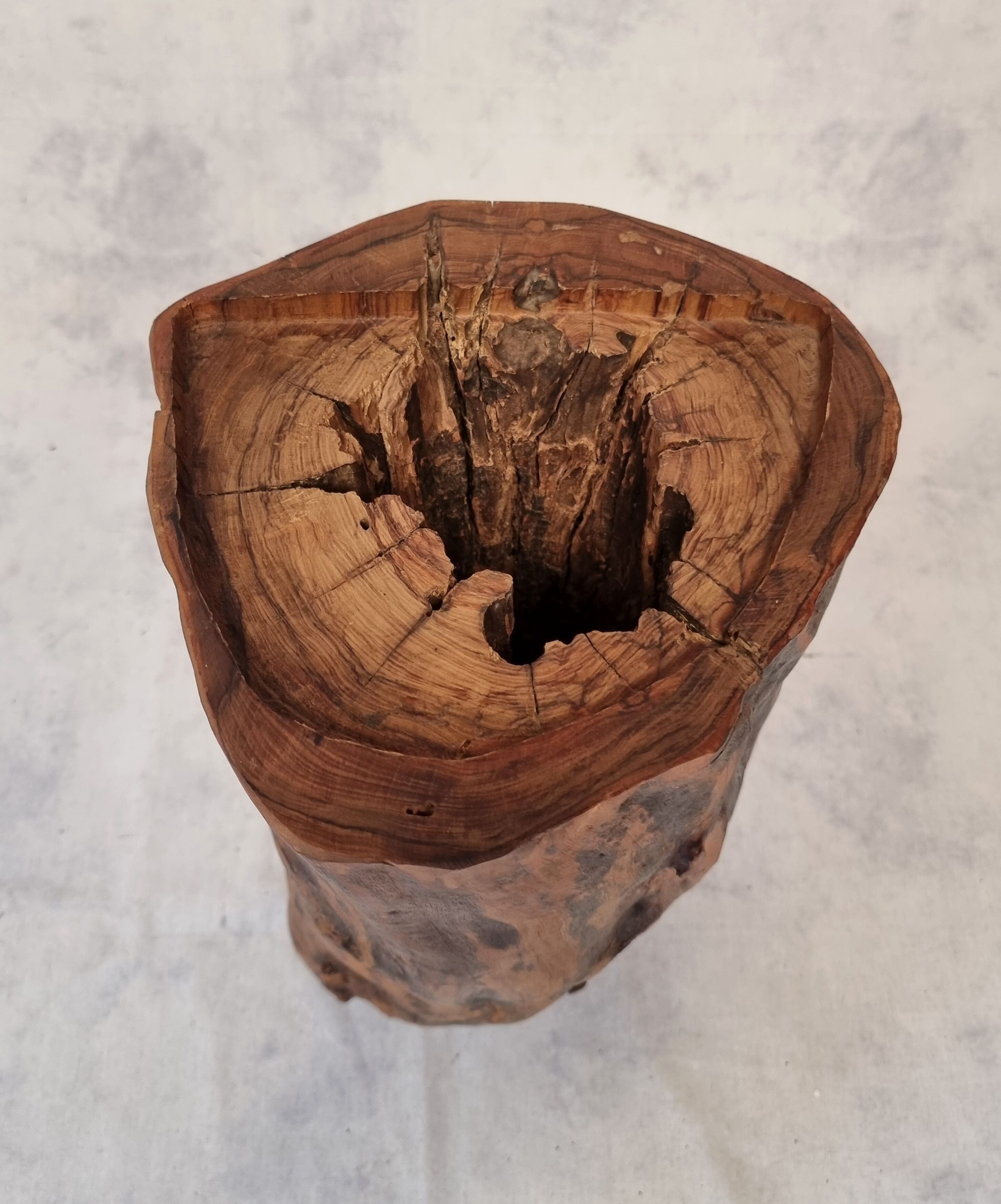 Sculpture of an african head and its base - wenge wood 1960