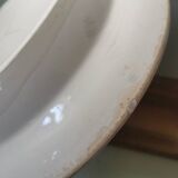 Grand plat service creux vintage motif légumes Sarreguemines Digoin France 9540