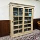 Country Classic oak Bookcase with sliding doors