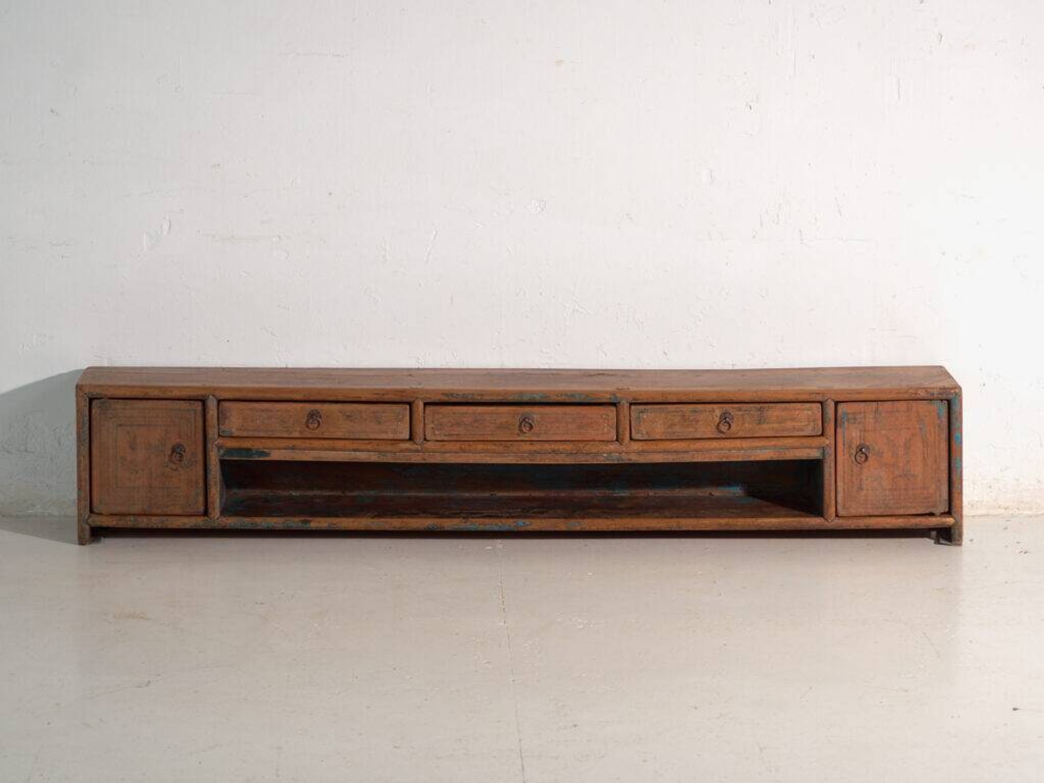 Antique low elm wood furniture – China, around 1900