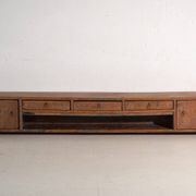 Antique low elm wood furniture – China, around 1900